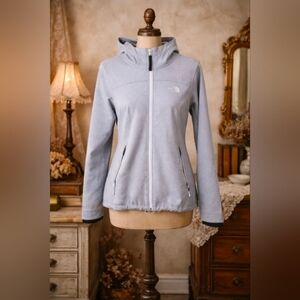 The North Face Women’s Explore Fund Softshell Jacket LG Grey Hooded Zip Up